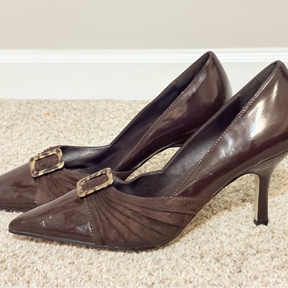 Pierre Dumas Women's Brown Heels - Picture 6 of 11